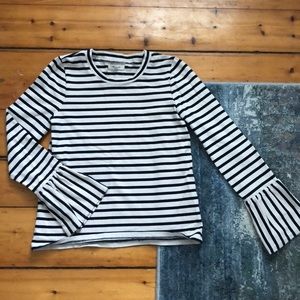 Long sleeve boho Madewell top